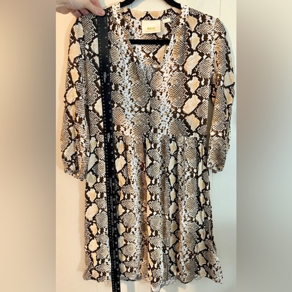 Maeve by Anthropologie Snakeskin Dress Size XS Maeve Juno Snake Print Mini Dress - Picture 10 of 11